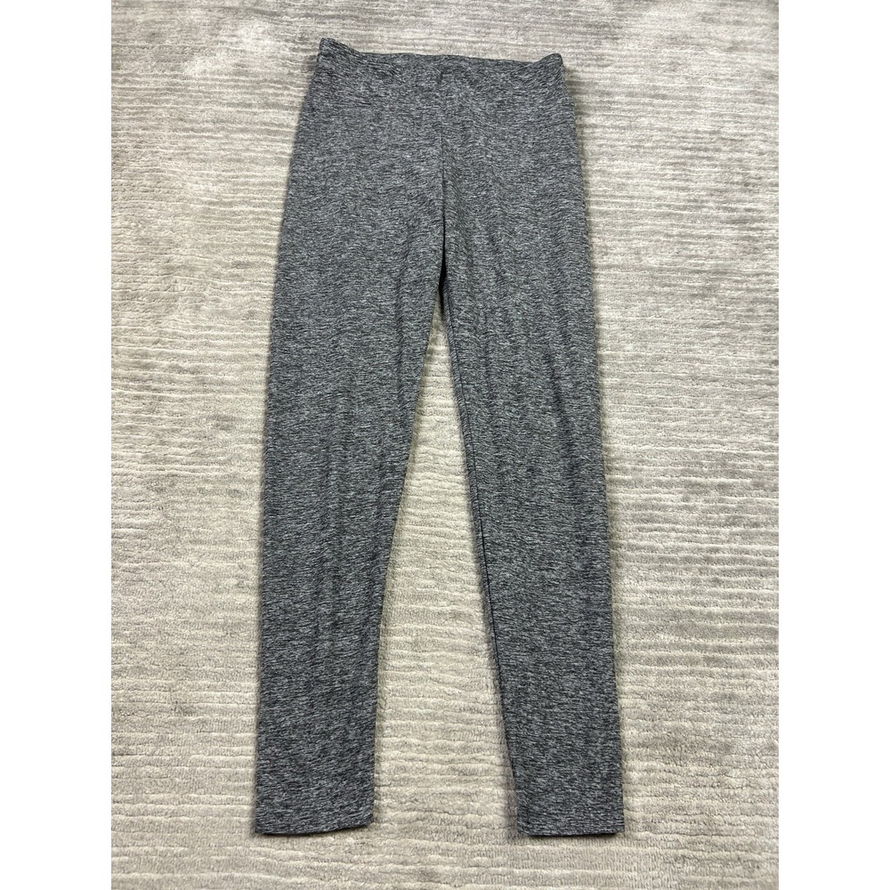 No Boundaries Leggings Juniors Small Gray Pull On Stretch Polyester Athleisure